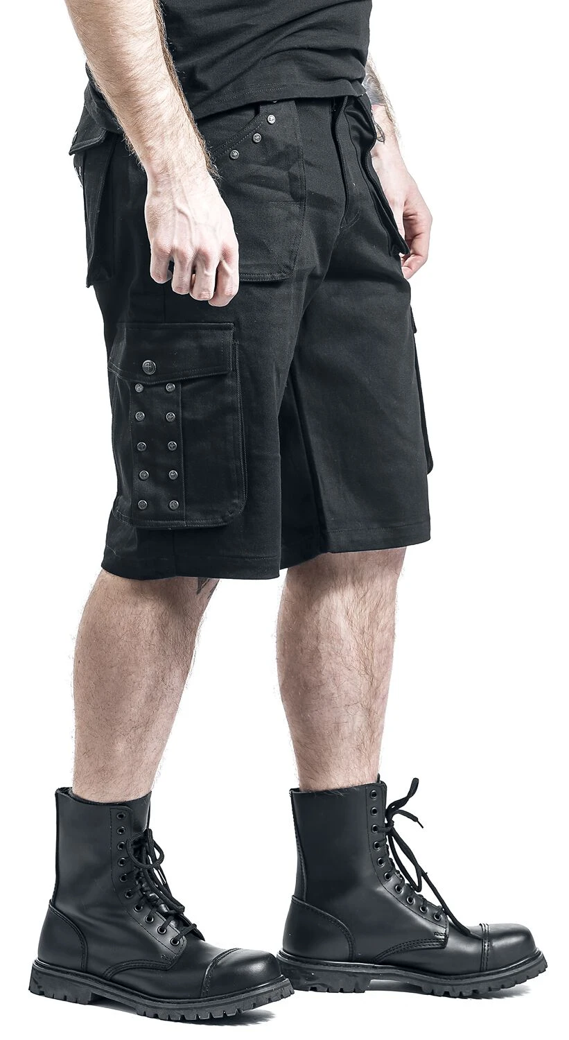 "Saviour" Shorts Black By Gothicana By EMP 16 "Saviour" Shorts Black By Gothicana By EMP - Image 14