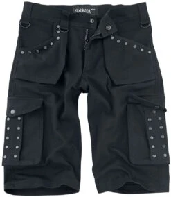 "Saviour" Shorts Black By Gothicana By EMP
