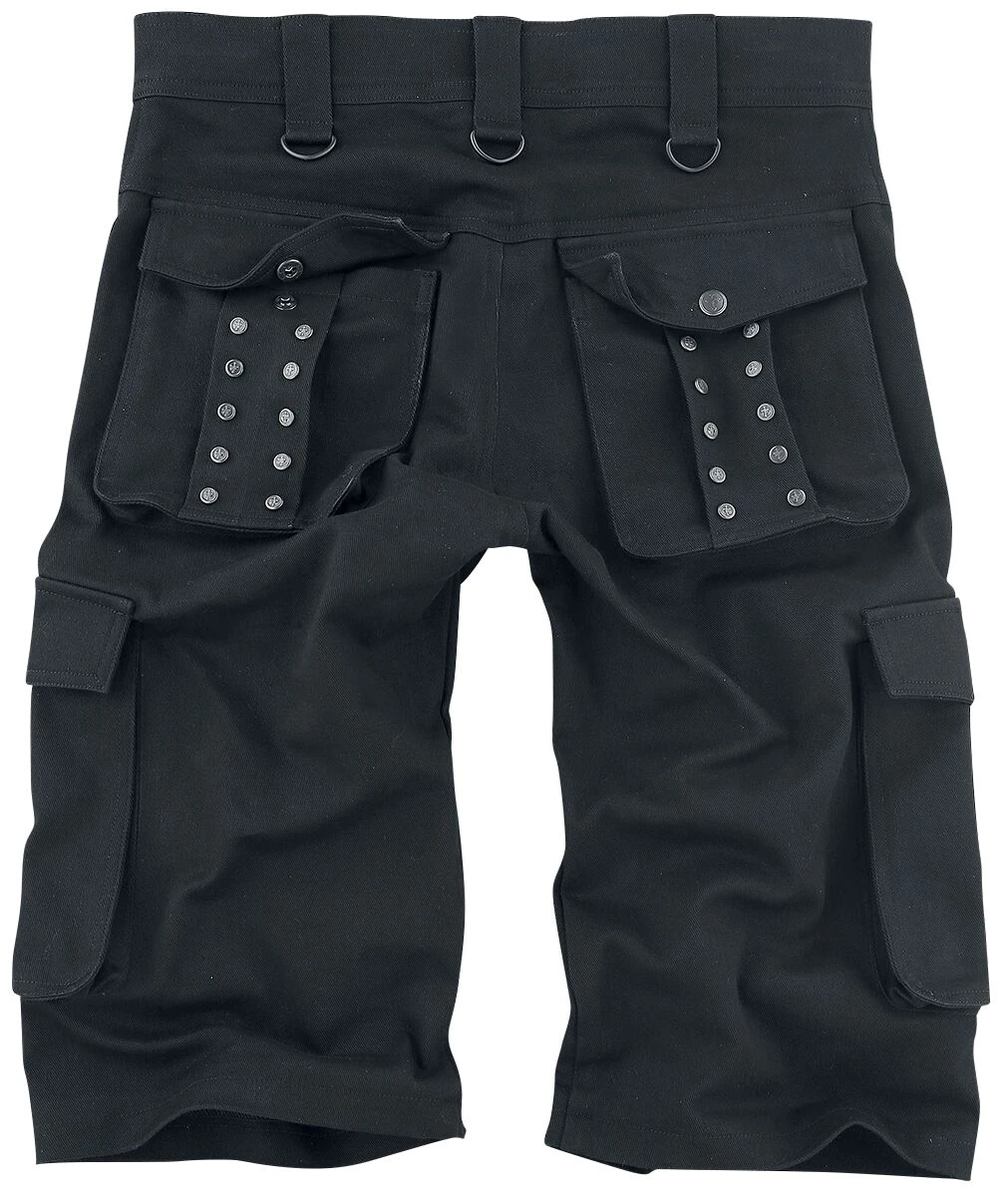 "Saviour" Shorts Black By Gothicana By EMP 4 "Saviour" Shorts Black By Gothicana By EMP - Image 2