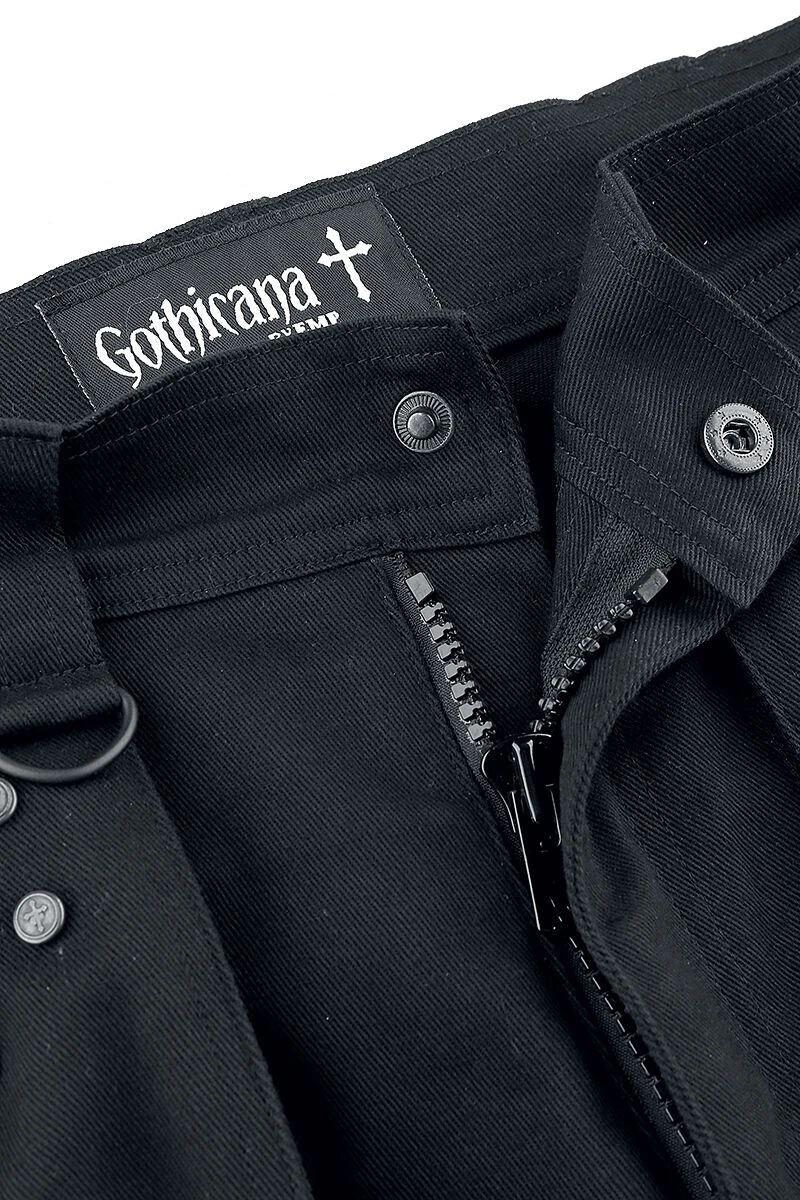 "Saviour" Shorts Black By Gothicana By EMP 5 "Saviour" Shorts Black By Gothicana By EMP - Image 3