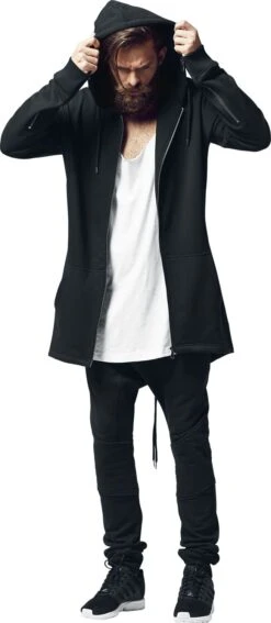 "Sweat Parka" Hooded Zip Black By Urban Classics -Men Fashion Clothing Store 298085im2 emp