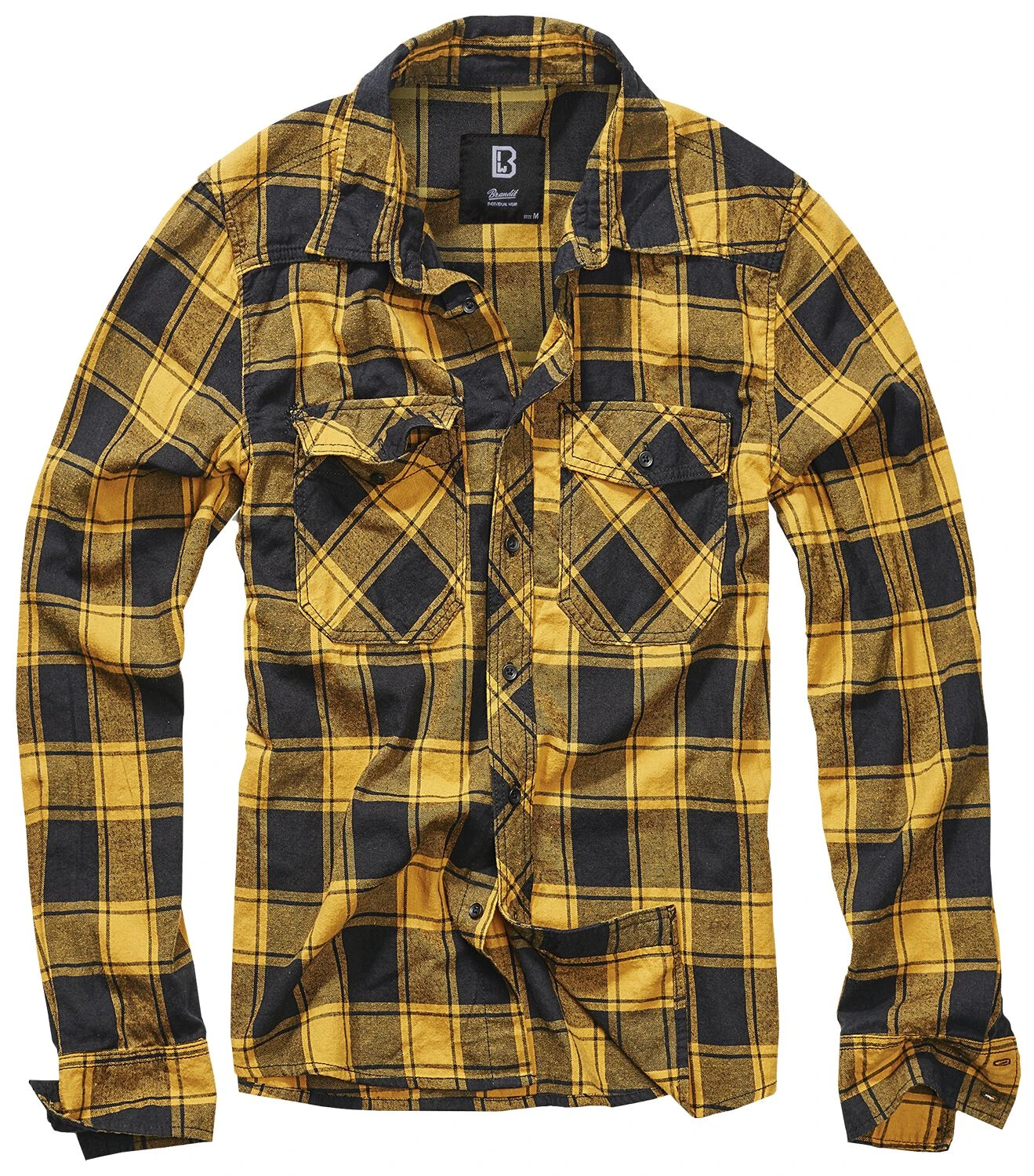 "Checkshirt" Longsleeve Black-yellow By Brandit 3 "Checkshirt" Longsleeve Black-yellow By Brandit