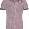 "Reigate" Short-sleeved Shirt Blue-red-white By Lonsdale London -Men Fashion Clothing Store 311057a emp