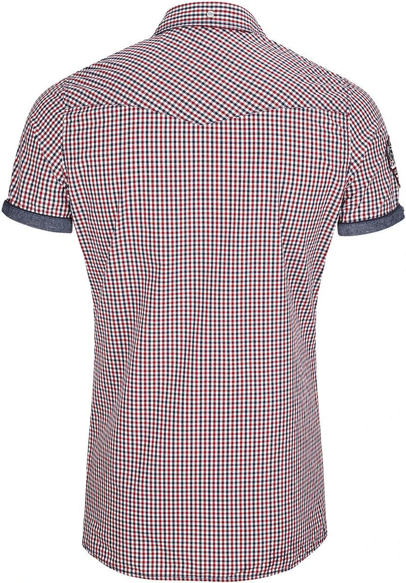 "Reigate" Short-sleeved Shirt Blue-red-white By Lonsdale London 4 "Reigate" Short-sleeved Shirt Blue-red-white By Lonsdale London - Image 2