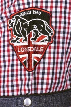 "Reigate" Short-sleeved Shirt Blue-red-white By Lonsdale London 11 "Reigate" Short-sleeved Shirt Blue-red-white By Lonsdale London -Men Fashion Clothing Store 311057d2 emp