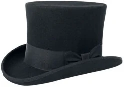 "Topper" Hat Black By Gothicana By EMP