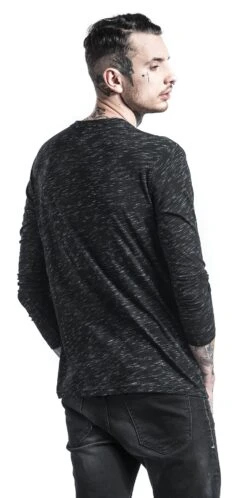 "Through The Glass" Long-sleeve Shirt Black By Black Premium By EMP -Men Fashion Clothing Store 321149wb emp