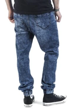 "Sweat Denim" Tracksuit Trousers Blue By Forplay -Men Fashion Clothing Store 325224wb emp