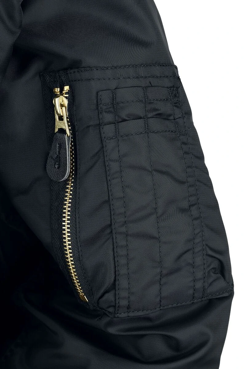 "MA1" Bomber Jacket Black By Brandit 6 "MA1" Bomber Jacket Black By Brandit - Image 4