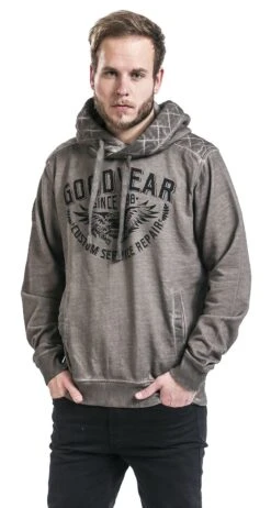 "George" Hooded Sweater Anthracite By GoodYear -Men Fashion Clothing Store 325998wa emp