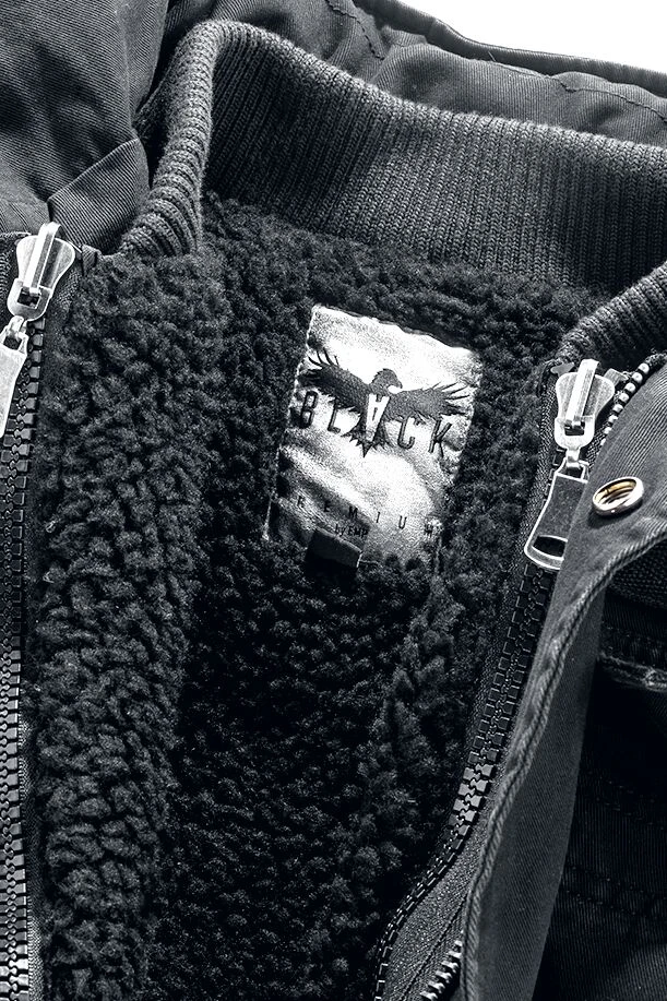 "Army Field Jacket" Winter Jacket Black By Black Premium By EMP 6 "Army Field Jacket" Winter Jacket Black By Black Premium By EMP - Image 4