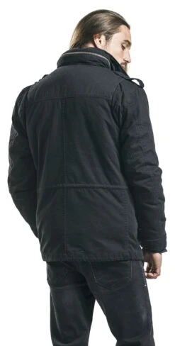 "Army Field Jacket" Winter Jacket Black By Black Premium By EMP 23 "Army Field Jacket" Winter Jacket Black By Black Premium By EMP -Men Fashion Clothing Store 327779wb emp