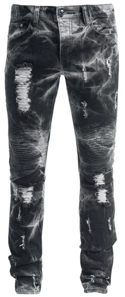 "Jared" Jeans Grey-black By Rock Rebel By EMP -Men Fashion Clothing Store 328704a