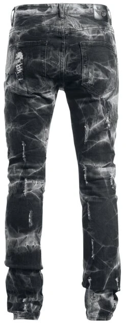 "Jared" Jeans Grey-black By Rock Rebel By EMP -Men Fashion Clothing Store 328704b