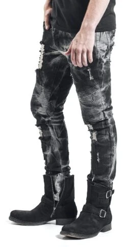 "Jared" Jeans Grey-black By Rock Rebel By EMP -Men Fashion Clothing Store 328704wa2