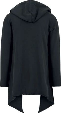 "Long Hooded Open Edge Cardigan" Cardigan Black By Urban Classics -Men Fashion Clothing Store 330130b emp