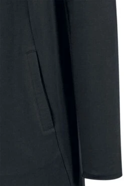 "Long Hooded Open Edge Cardigan" Cardigan Black By Urban Classics -Men Fashion Clothing Store 330130d emp