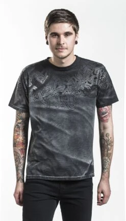 "Thunderstorm" T-Shirt Grey By Outer Vision -Men Fashion Clothing Store 333601wa emp