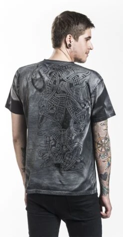 "Thunderstorm" T-Shirt Grey By Outer Vision -Men Fashion Clothing Store 333601wb emp