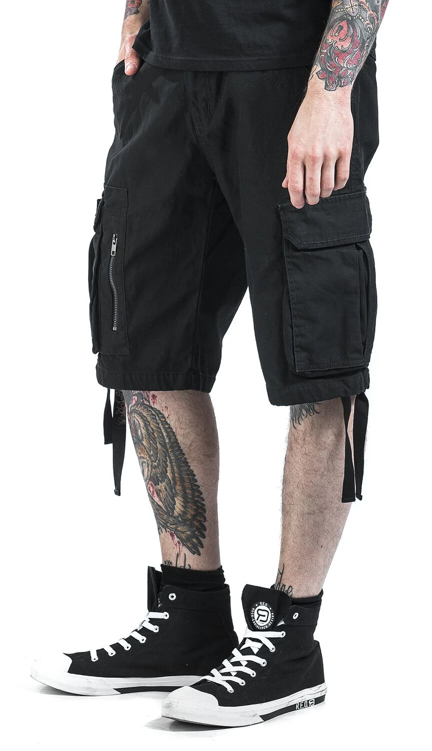 "Army Vintage Shorts" Shorts Black By Black Premium By EMP 8 "Army Vintage Shorts" Shorts Black By Black Premium By EMP - Image 6