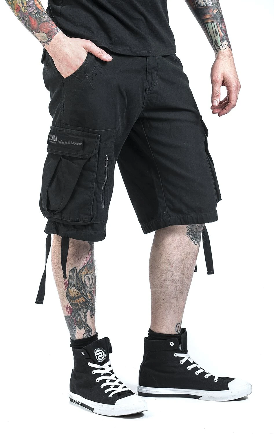 "Army Vintage Shorts" Shorts Black By Black Premium By EMP 10 "Army Vintage Shorts" Shorts Black By Black Premium By EMP - Image 8