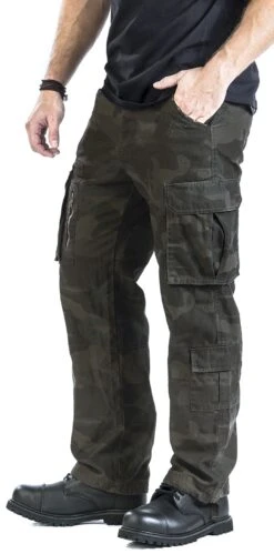 "Army Vintage Trousers" Cargo Trousers Dark Camo By Black Premium By EMP -Men Fashion Clothing Store 340632wa2 emp