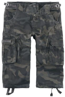 "3/4 Army Vintage Shorts" Shorts Dark Camo By Black Premium By EMP