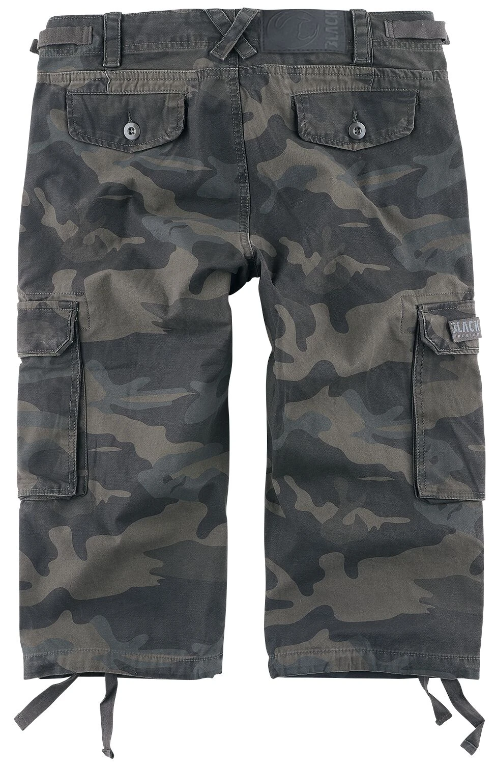 "3/4 Army Vintage Shorts" Shorts Dark Camo By Black Premium By EMP 4 "3/4 Army Vintage Shorts" Shorts Dark Camo By Black Premium By EMP - Image 2