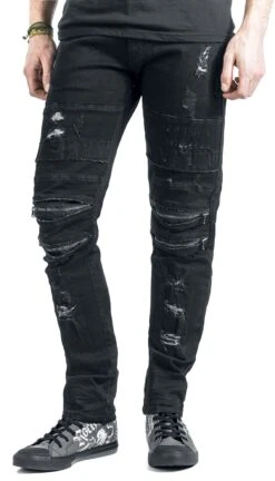 "Jared" Jeans Black By Rock Rebel By EMP -Men Fashion Clothing Store 342598wa emp