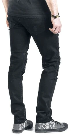 "Jared" Jeans Black By Rock Rebel By EMP -Men Fashion Clothing Store 342598wb emp