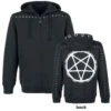 "Mask Of Sanity" Hooded Zip Black By Gothicana By EMP -Men Fashion Clothing Store 342686