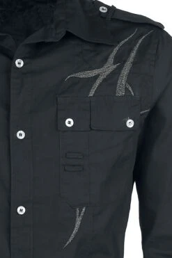 "Black Tribe" Longsleeve Black-grey By Gothicana By EMP 12 "Black Tribe" Longsleeve Black-grey By Gothicana By EMP -Men Fashion Clothing Store 343002d emp