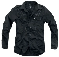 "Black Tribe" Longsleeve Black-grey By Gothicana By EMP 16 "Black Tribe" Longsleeve Black-grey By Gothicana By EMP -Men Fashion Clothing Store 343002za