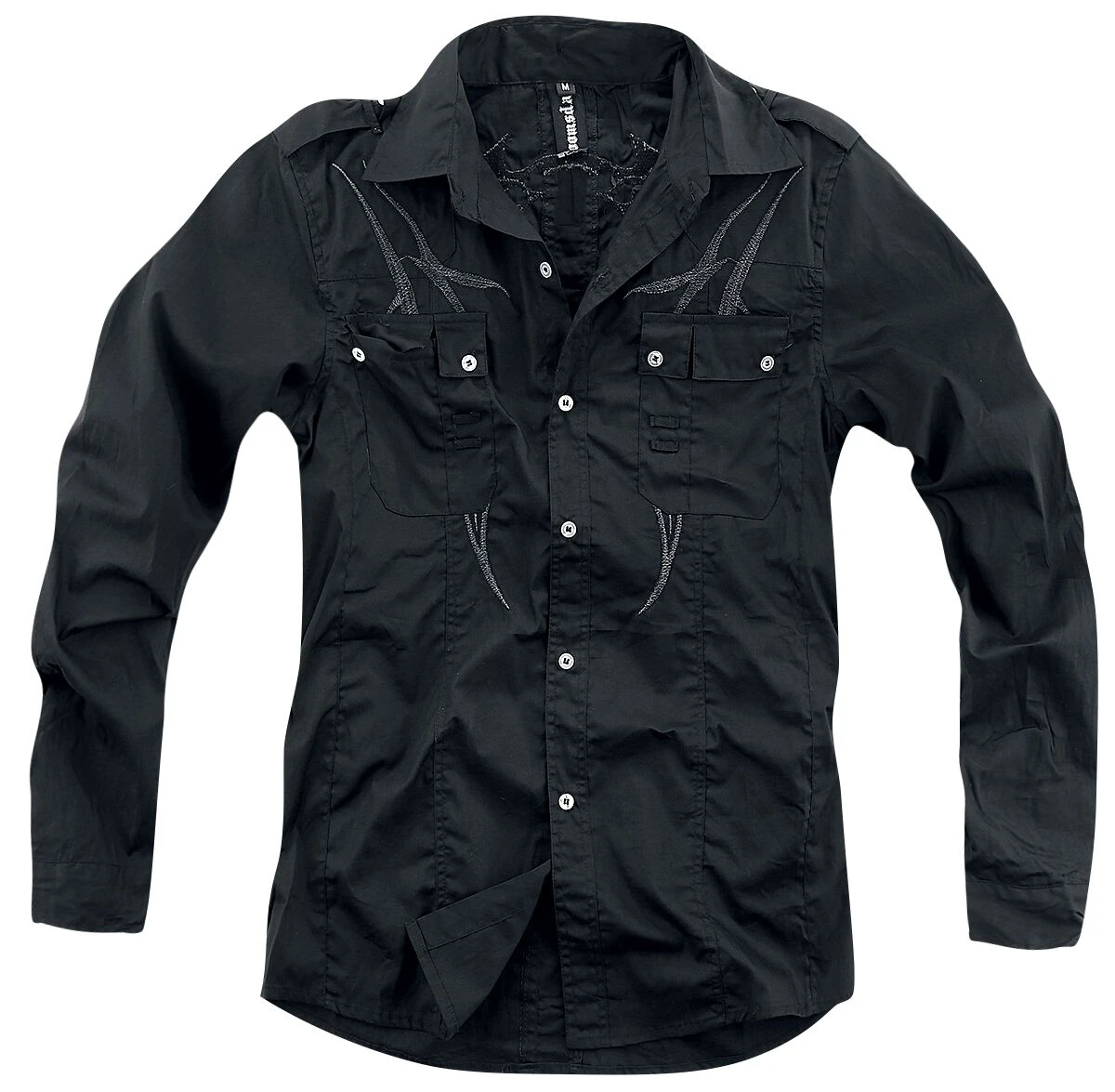 "Black Tribe" Longsleeve Black-grey By Gothicana By EMP 9 "Black Tribe" Longsleeve Black-grey By Gothicana By EMP - Image 7