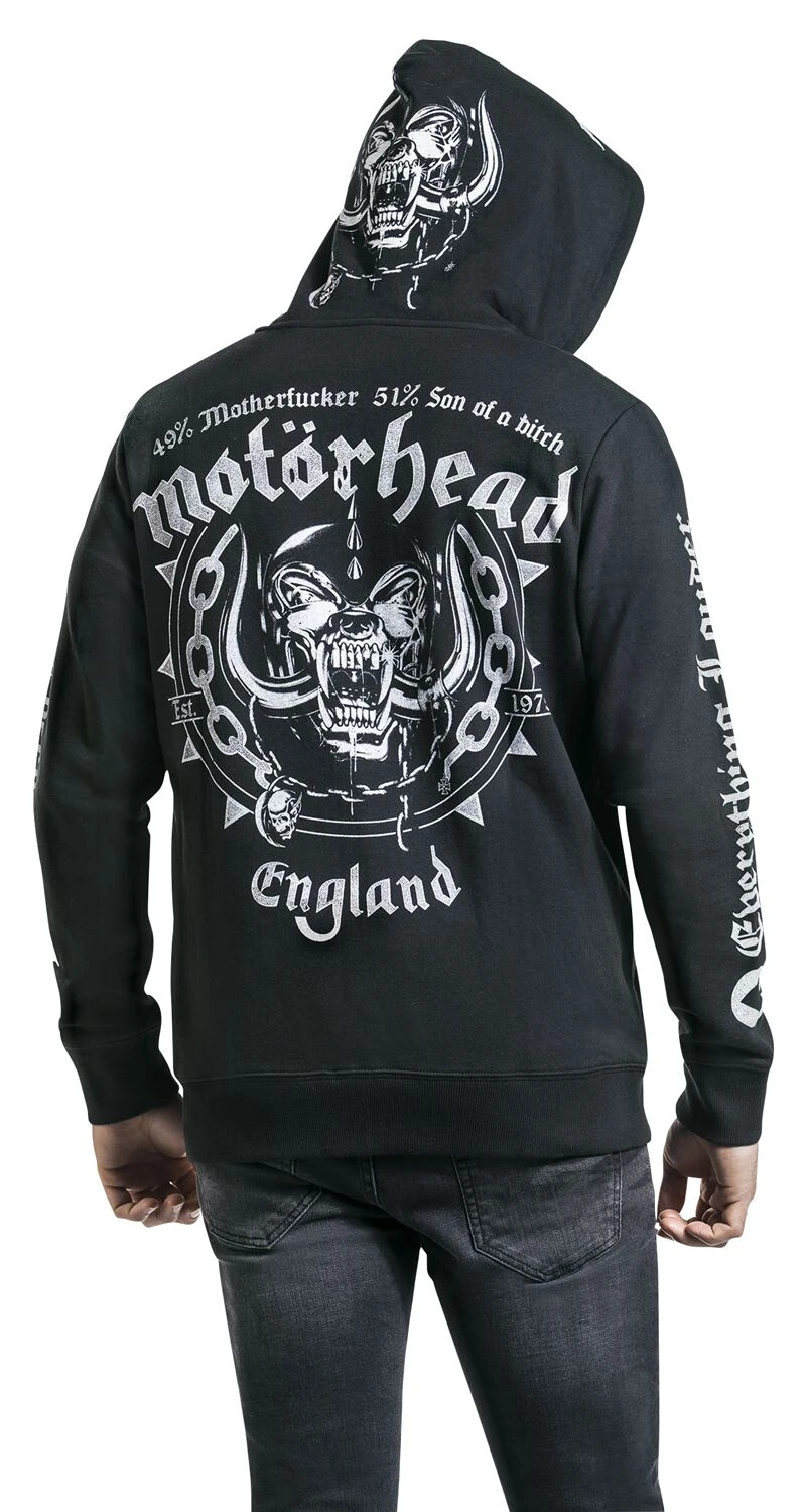 "England" Hooded Zip Black By Motörhead 12 "England" Hooded Zip Black By Motörhead - Image 10