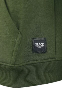 "Mask Of Sanity" Hooded Zip Olive By Black Premium By EMP -Men Fashion Clothing Store 349474d