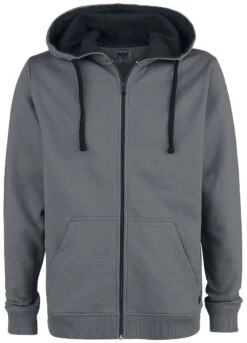 "Mask Of Sanity" Hooded Zip Grey By Black Premium By EMP