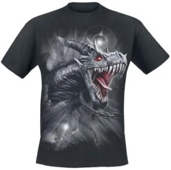 "Dragon's Cry" T-Shirt Black By Spiral