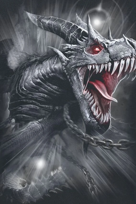 "Dragon's Cry" T-Shirt Black By Spiral 5 "Dragon's Cry" T-Shirt Black By Spiral - Image 3