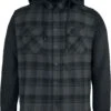 "Hooded Checked Flannel Sweat Sleeve Shirt" Flanel Shirt Black-grey By RED By EMP 1 "Hooded Checked Flannel Sweat Sleeve Shirt" Flanel Shirt Black-grey By RED By EMP -Men Fashion Clothing Store 350423a