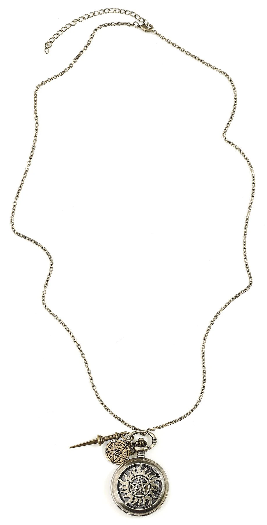 "Anti Possession" Necklace Watch Gold-coloured By Supernatural 5 "Anti Possession" Necklace Watch Gold-coloured By Supernatural - Image 3