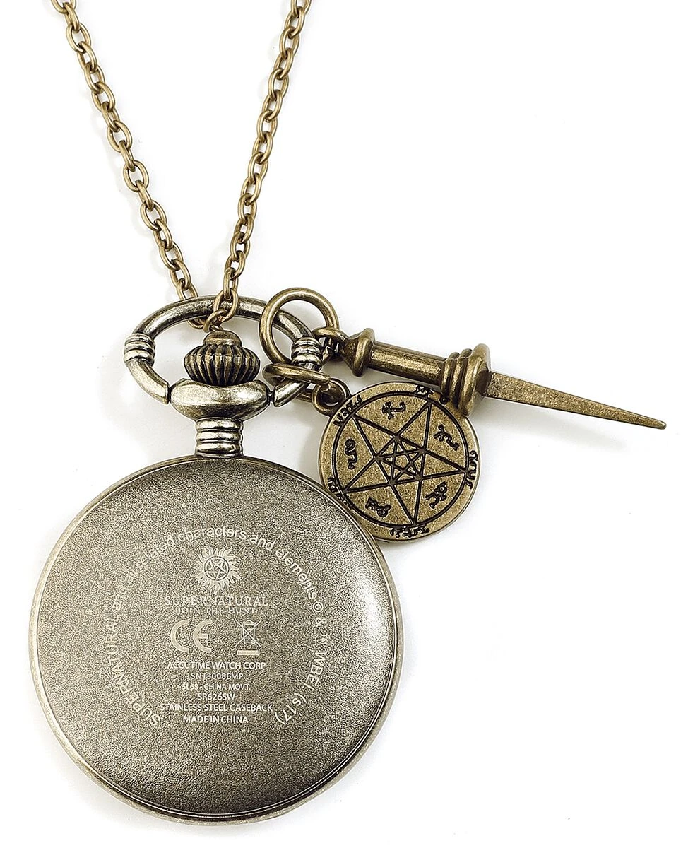 "Anti Possession" Necklace Watch Gold-coloured By Supernatural 6 "Anti Possession" Necklace Watch Gold-coloured By Supernatural - Image 4