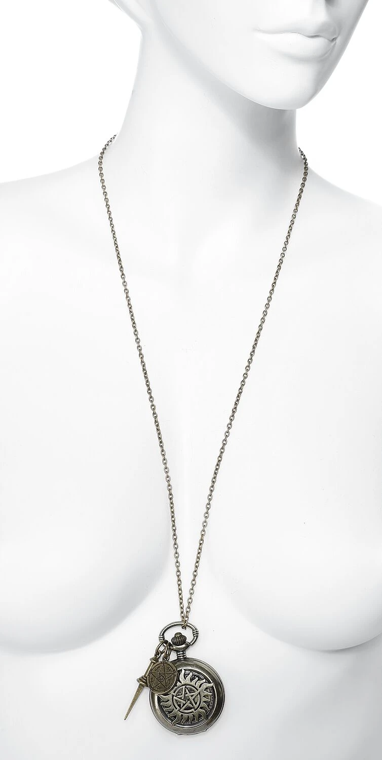 "Anti Possession" Necklace Watch Gold-coloured By Supernatural 7 "Anti Possession" Necklace Watch Gold-coloured By Supernatural - Image 5