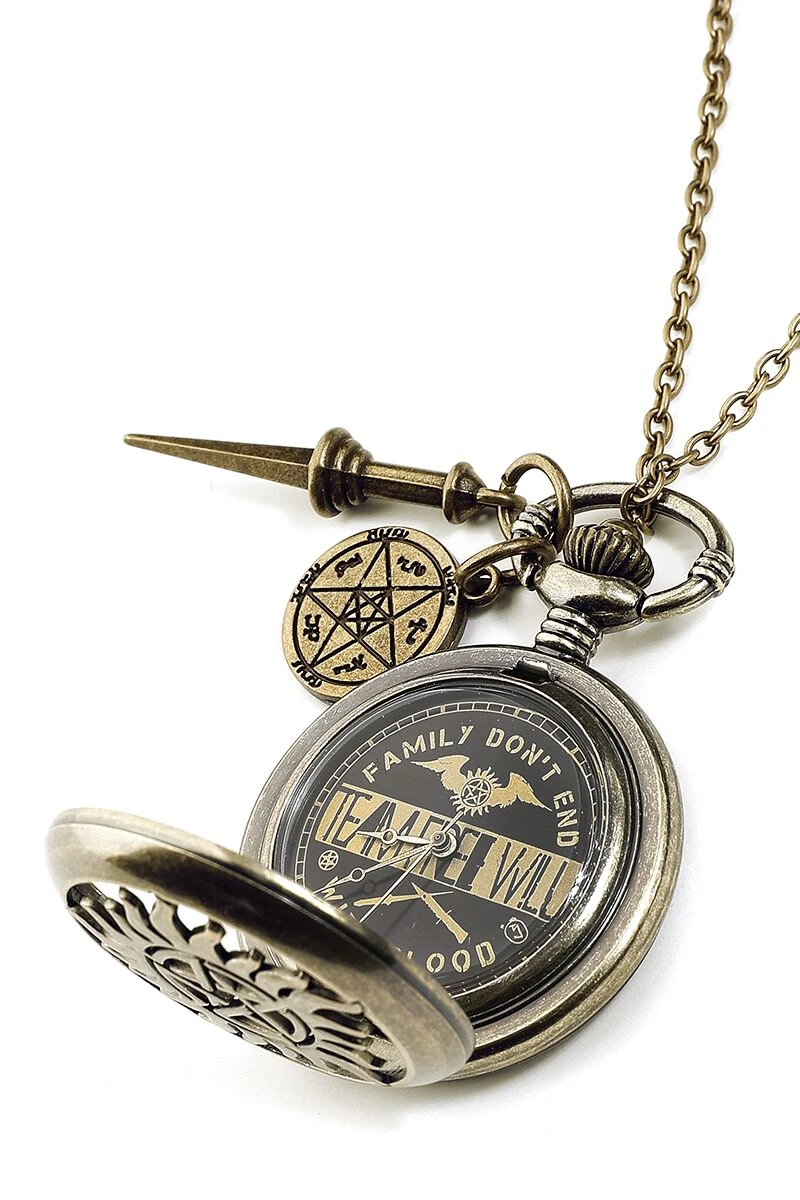 "Anti Possession" Necklace Watch Gold-coloured By Supernatural 8 "Anti Possession" Necklace Watch Gold-coloured By Supernatural - Image 6