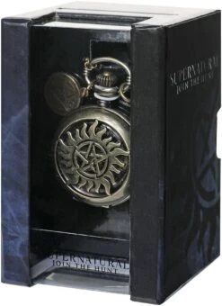 "Anti Possession" Necklace Watch Gold-coloured By Supernatural 15 "Anti Possession" Necklace Watch Gold-coloured By Supernatural -Men Fashion Clothing Store 351286d2