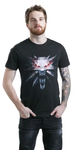 "Medallion" T-Shirt Black By The Witcher 10 "Medallion" T-Shirt Black By The Witcher -Men Fashion Clothing Store 353007wa