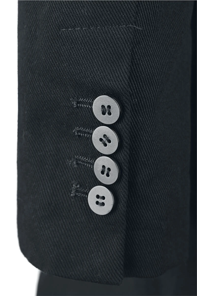 "Single-Breasted Coat" Short Coat Black By Black Premium By EMP 7 "Single-Breasted Coat" Short Coat Black By Black Premium By EMP - Image 5