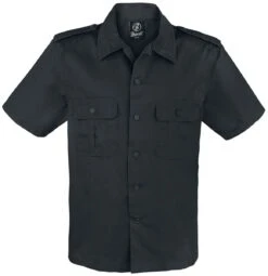 "1/2 Sleeve US Shirt" Short-sleeved Shirt Black By Brandit
