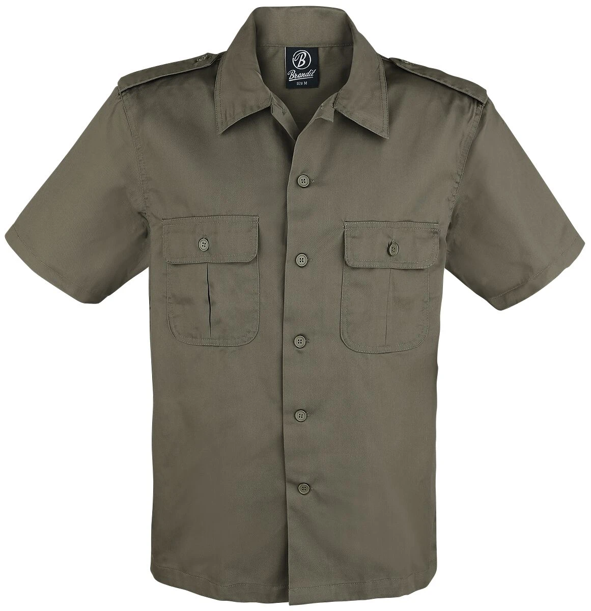 "1/2 Sleeve US Shirt" Short-sleeved Shirt Olive By Brandit 3 "1/2 Sleeve US Shirt" Short-sleeved Shirt Olive By Brandit