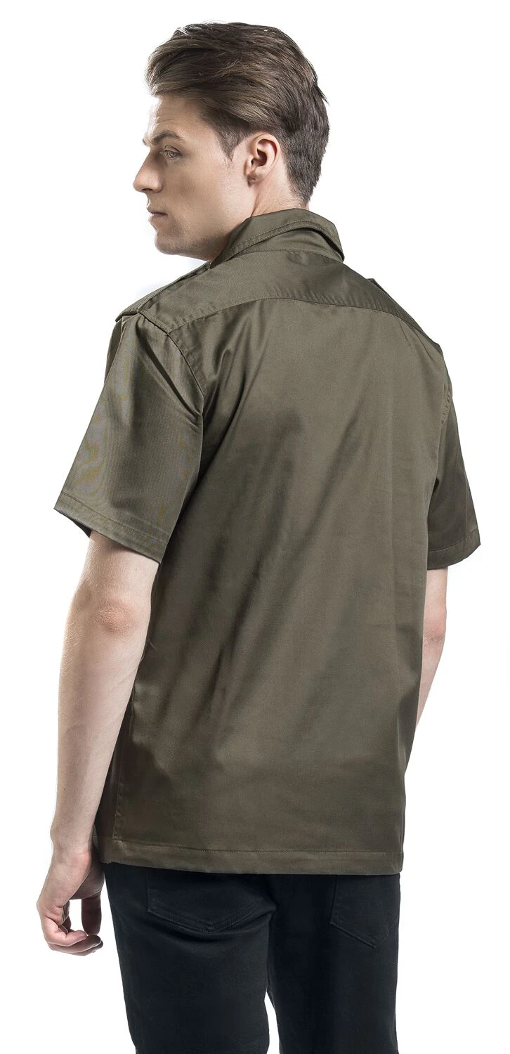 "1/2 Sleeve US Shirt" Short-sleeved Shirt Olive By Brandit 7 "1/2 Sleeve US Shirt" Short-sleeved Shirt Olive By Brandit - Image 5